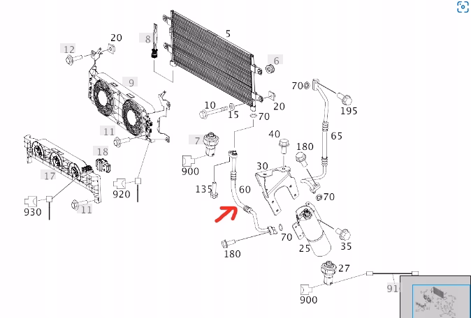 Gdzie się włącza lodówkę Mercedes Actros?