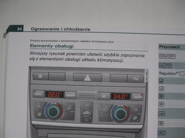 Jak włączyć klimatyzację w Audi A6C6?