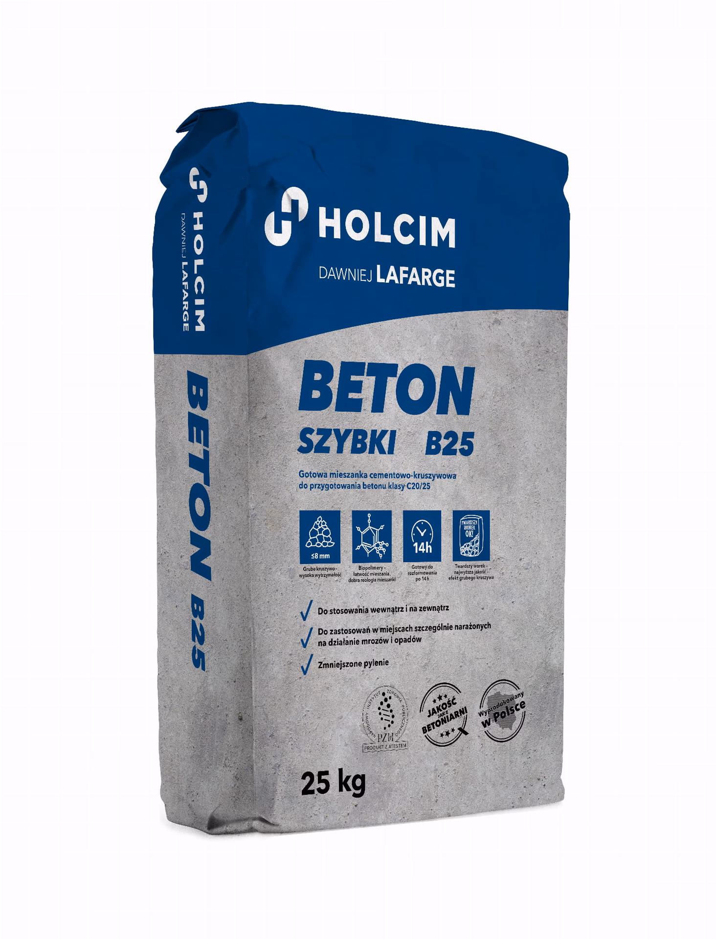 Do jakiej temperatury można lać beton B25?