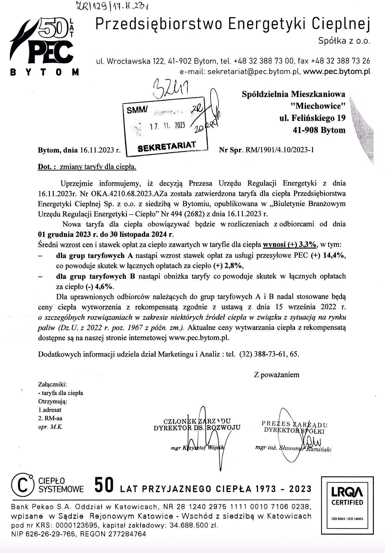 Kiedy włącza ogrzewanie Bytom?