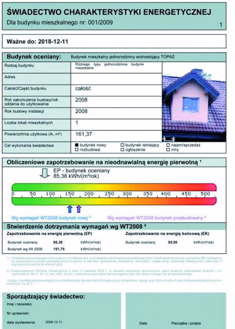 Kiedy nie jest potrzebny certyfikat energetyczny?