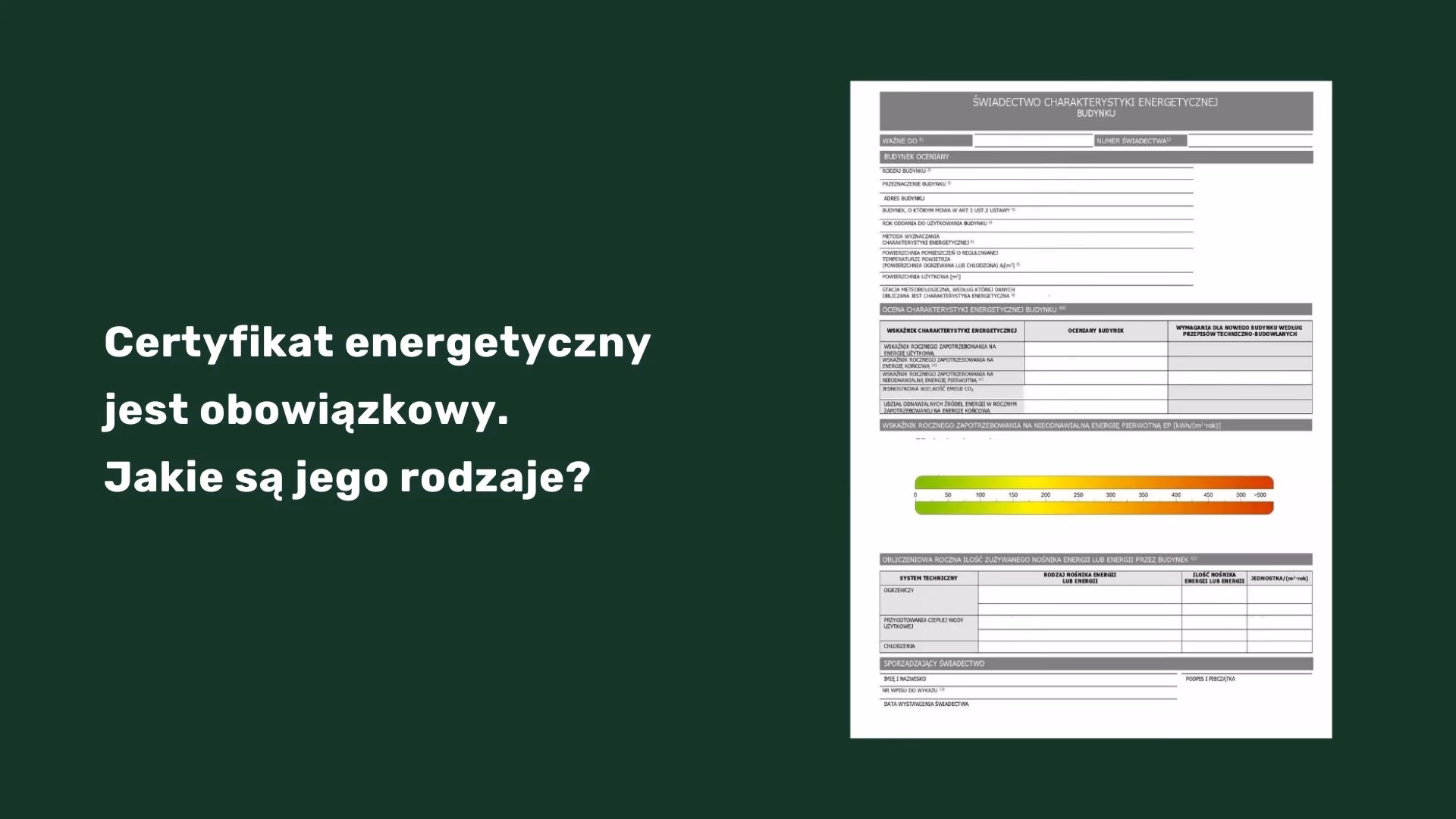 Czy można samemu zrobić świadectwo energetyczne?