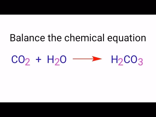 Jaka jest reakcja CO2 + H2O → H2CO3?