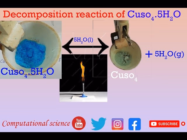 Czy ogrzewanie CuSO4 5H2O jest przemianą chemiczną?