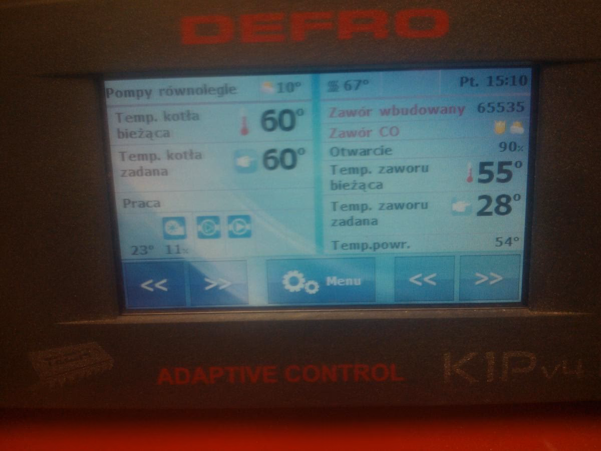 Jaka powinna być temperatura zadana na kotle DEFRO?