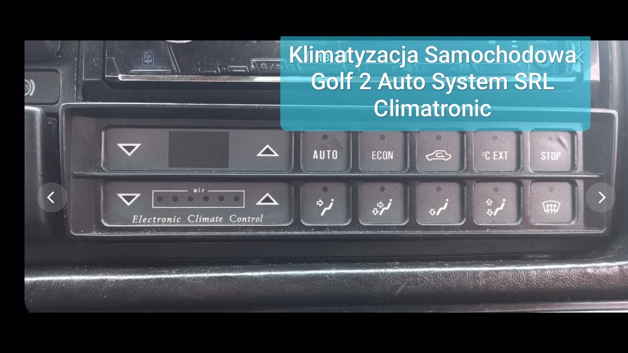 Czy Golf 2 miał klimatyzację?