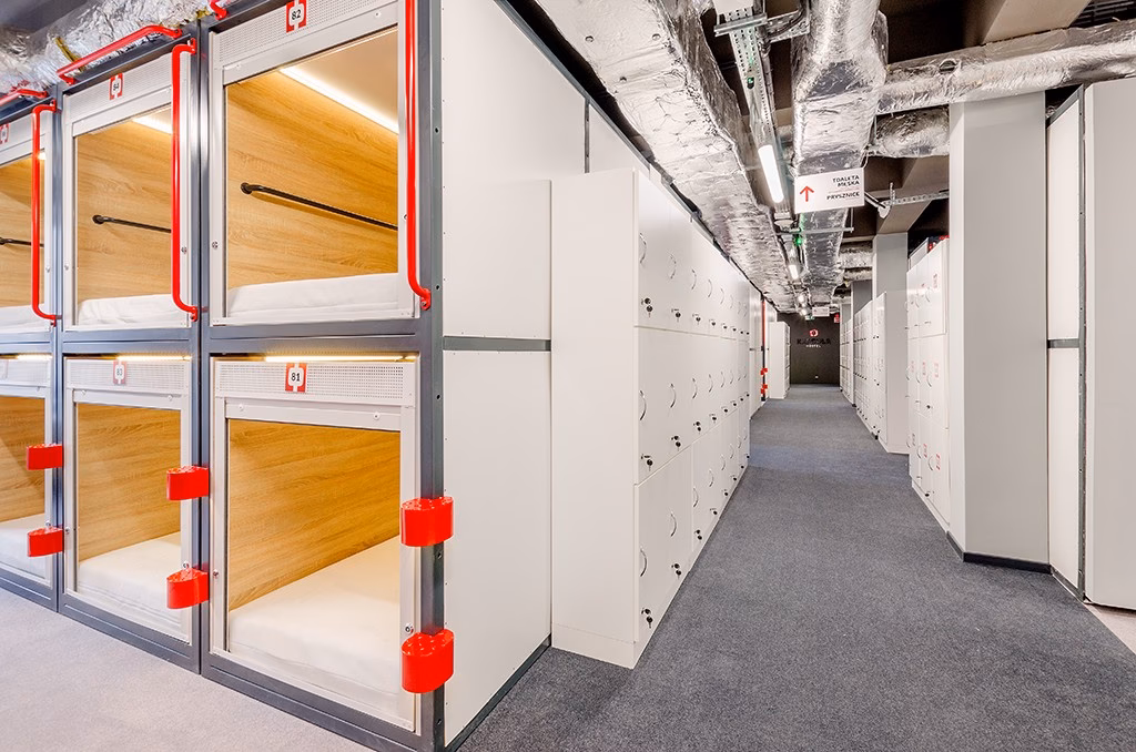 Czy hotele kapsułowe są wentylowane?