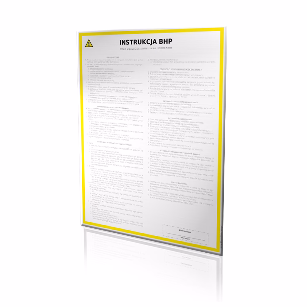 Co powinno być w instrukcji bhp?