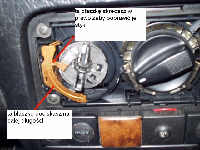 Jaka żarówka do podświetlenia nawiewu Golf 4?