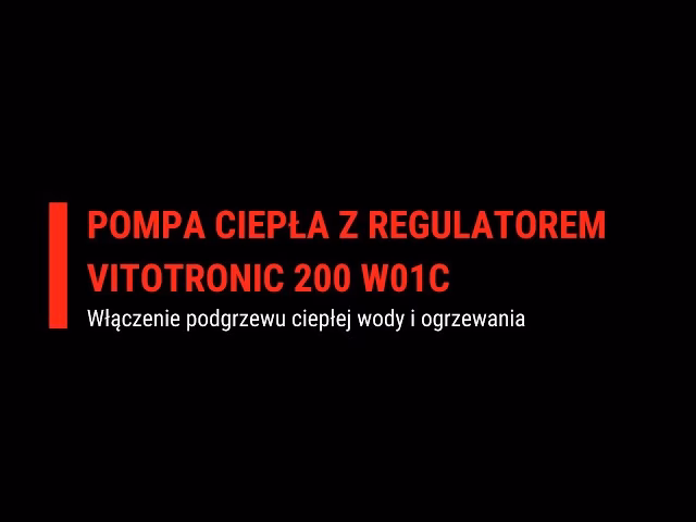 Jak ustawić temperaturę ciepłej wody użytkowej w pompie ciepła Viessmann?