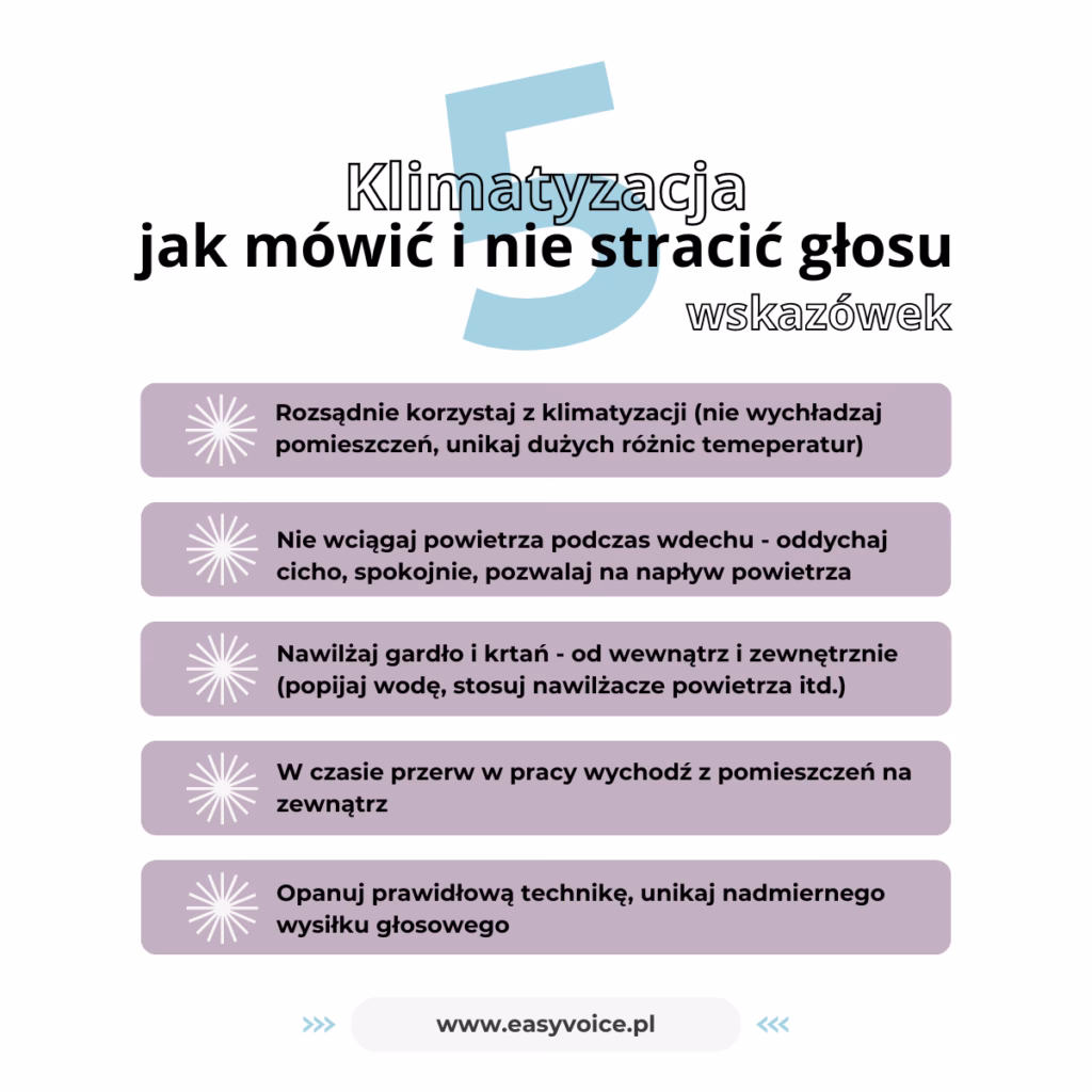 Czy klimatyzacja może wywołać zapalenie krtani?
