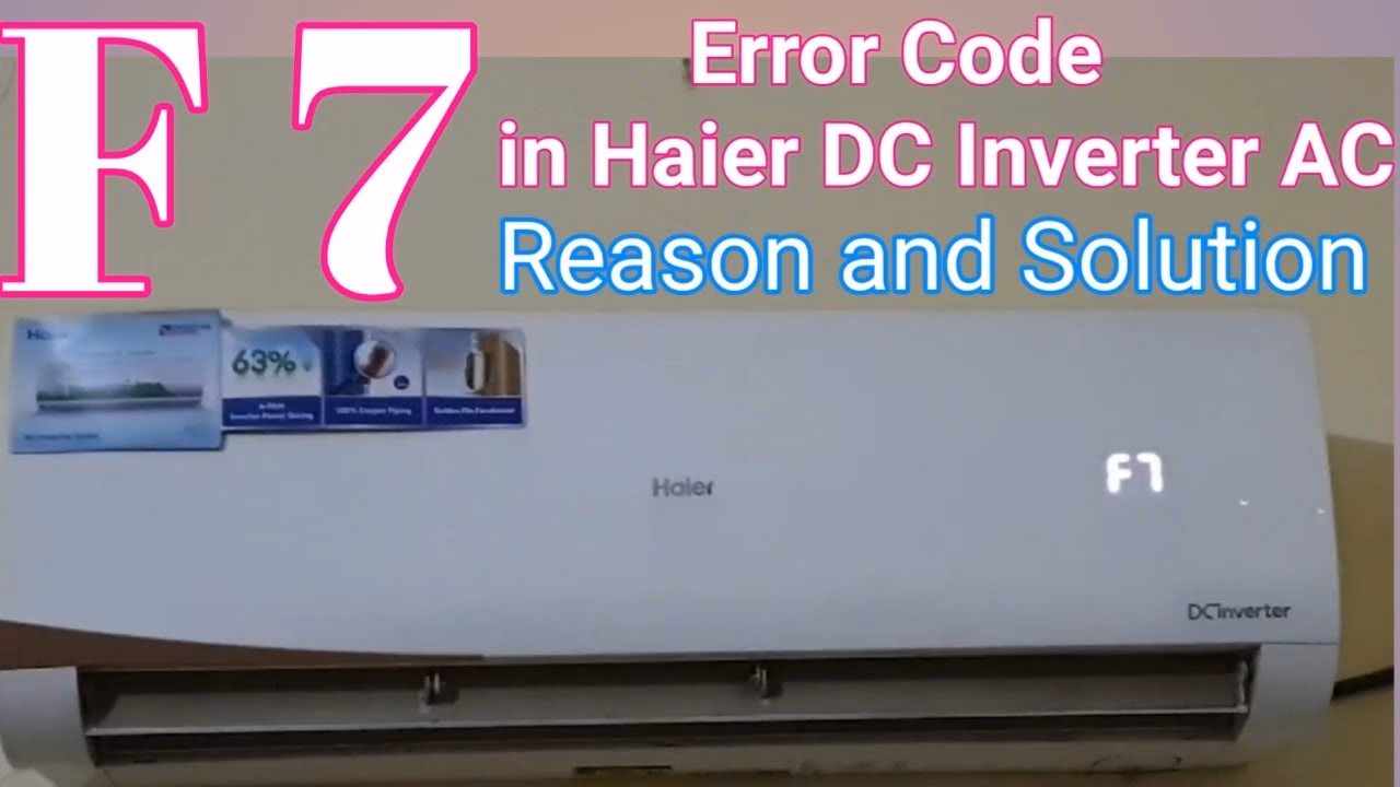 Co to jest kod f7 w klimatyzatorze?