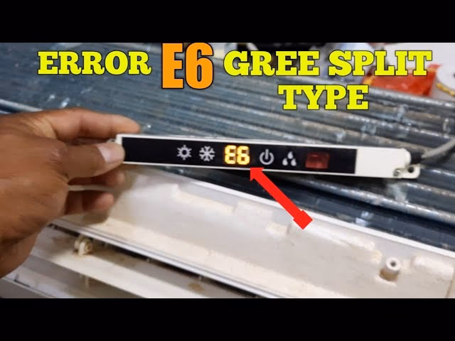 Co oznacza kod błędu e6 w klimatyzatorze Gree?