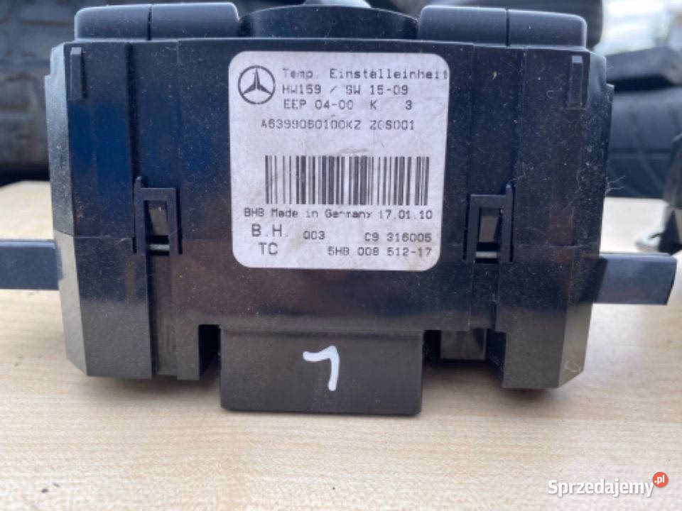 Gdzie jest czujnik temperatury zewnętrznej Vito 639?