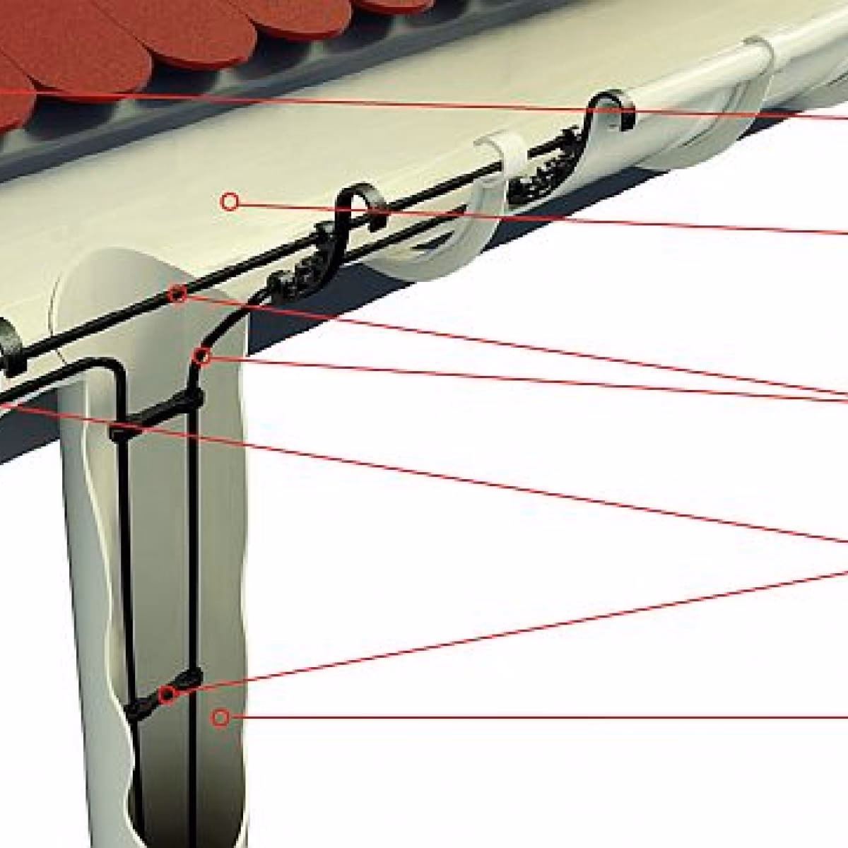 Czy w rynnach potrzebna jest taśma grzewcza?