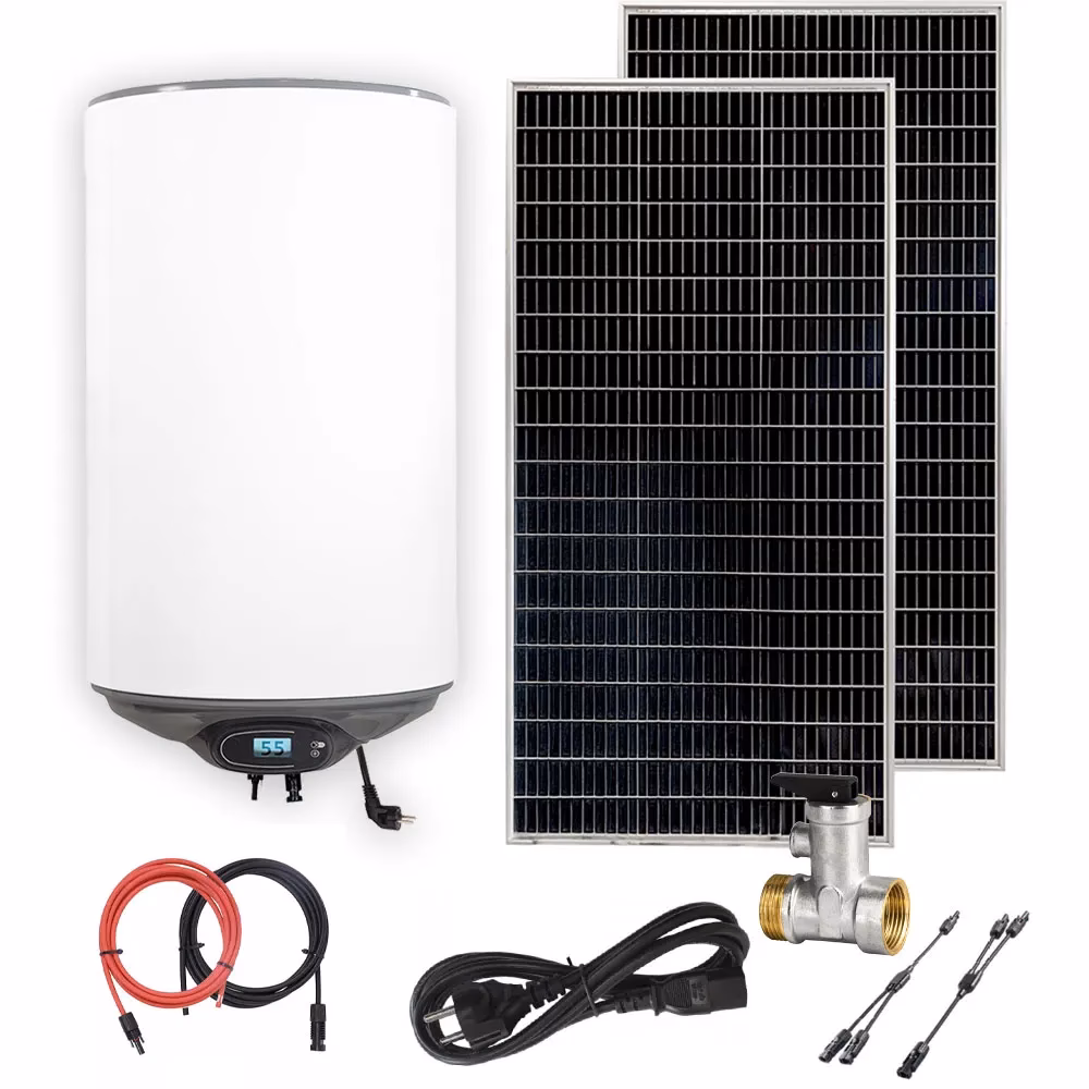 Ile trzeba paneli słonecznych do grzania bojlera?