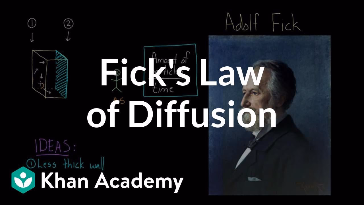 Od czego zależy prawo dyfuzji Ficka?