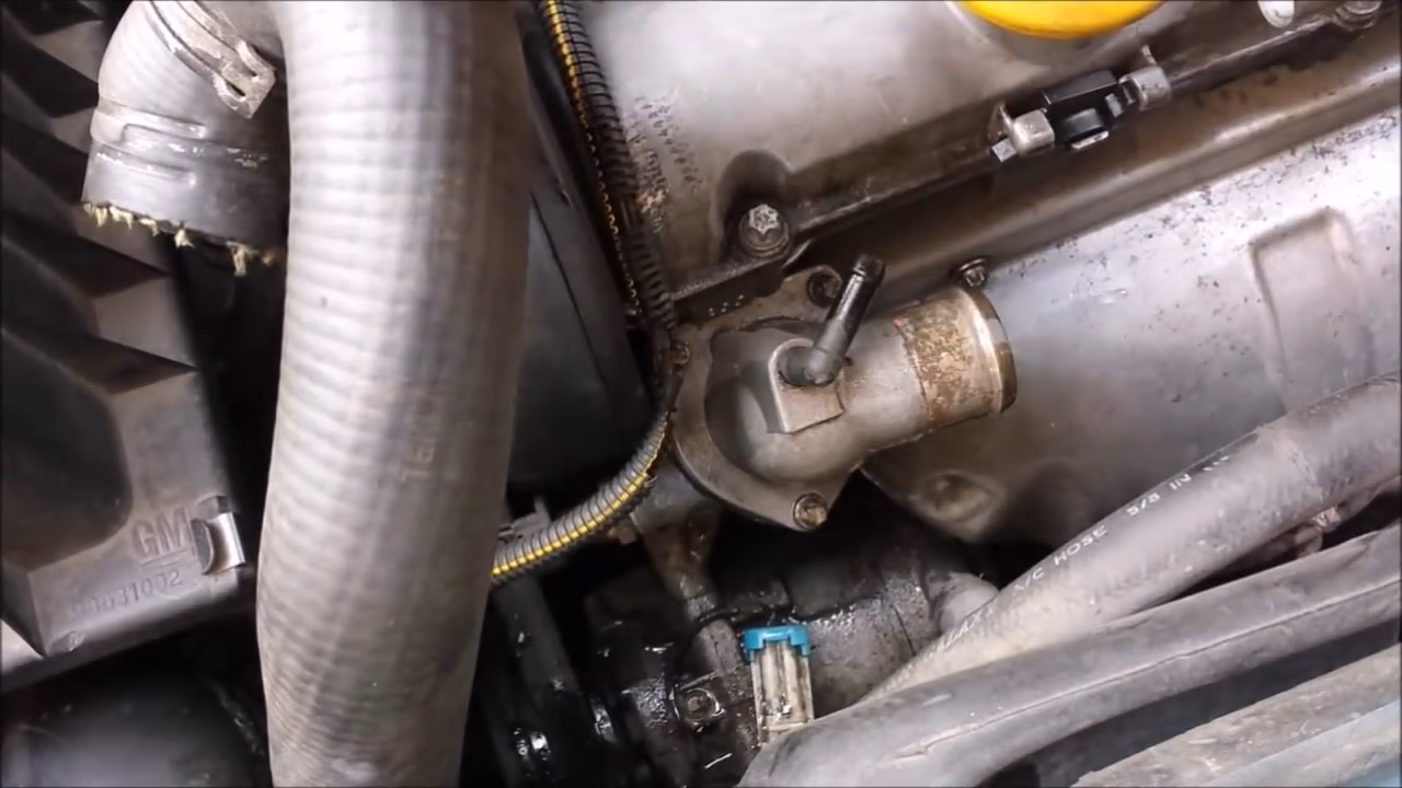 Gdzie jest czujnik temperatury w Opel Astra G?