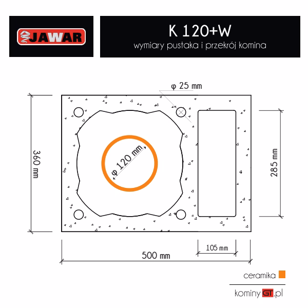 Jaka średnica komina systemowego?